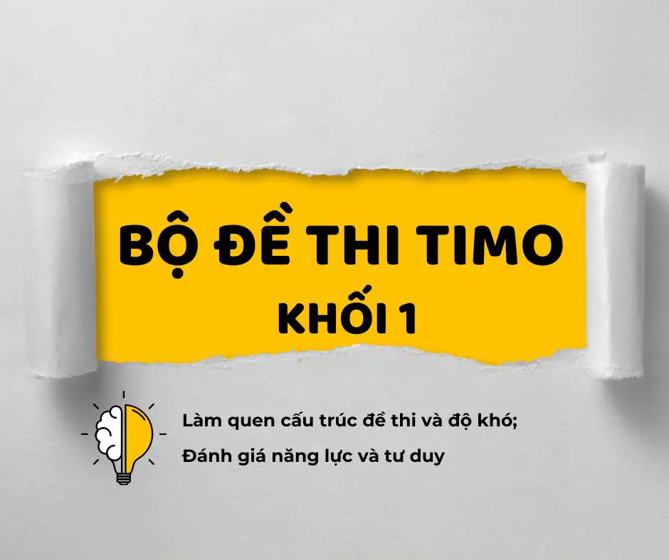 Cẩm Nang & Trọn Bộ Đề Thi TIMO Lớp 1 (5 Năm Gần Nhất)
