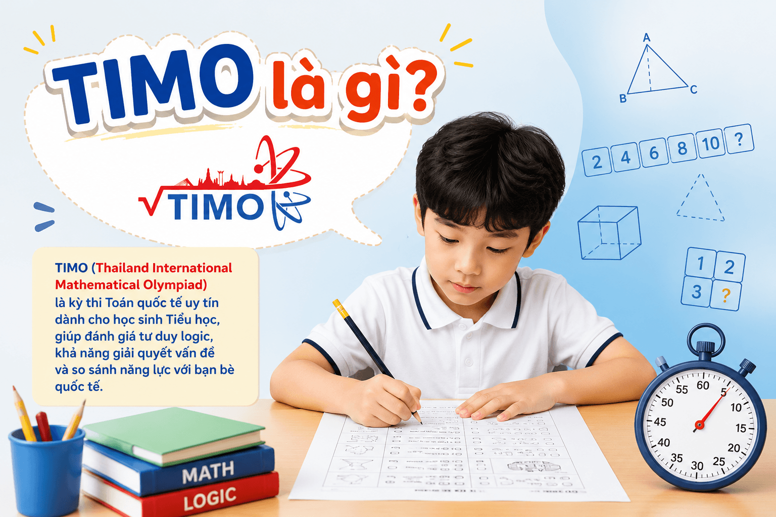 TIMO là gì? Lịch thi, cấu trúc đề và cách ôn hiệu quả