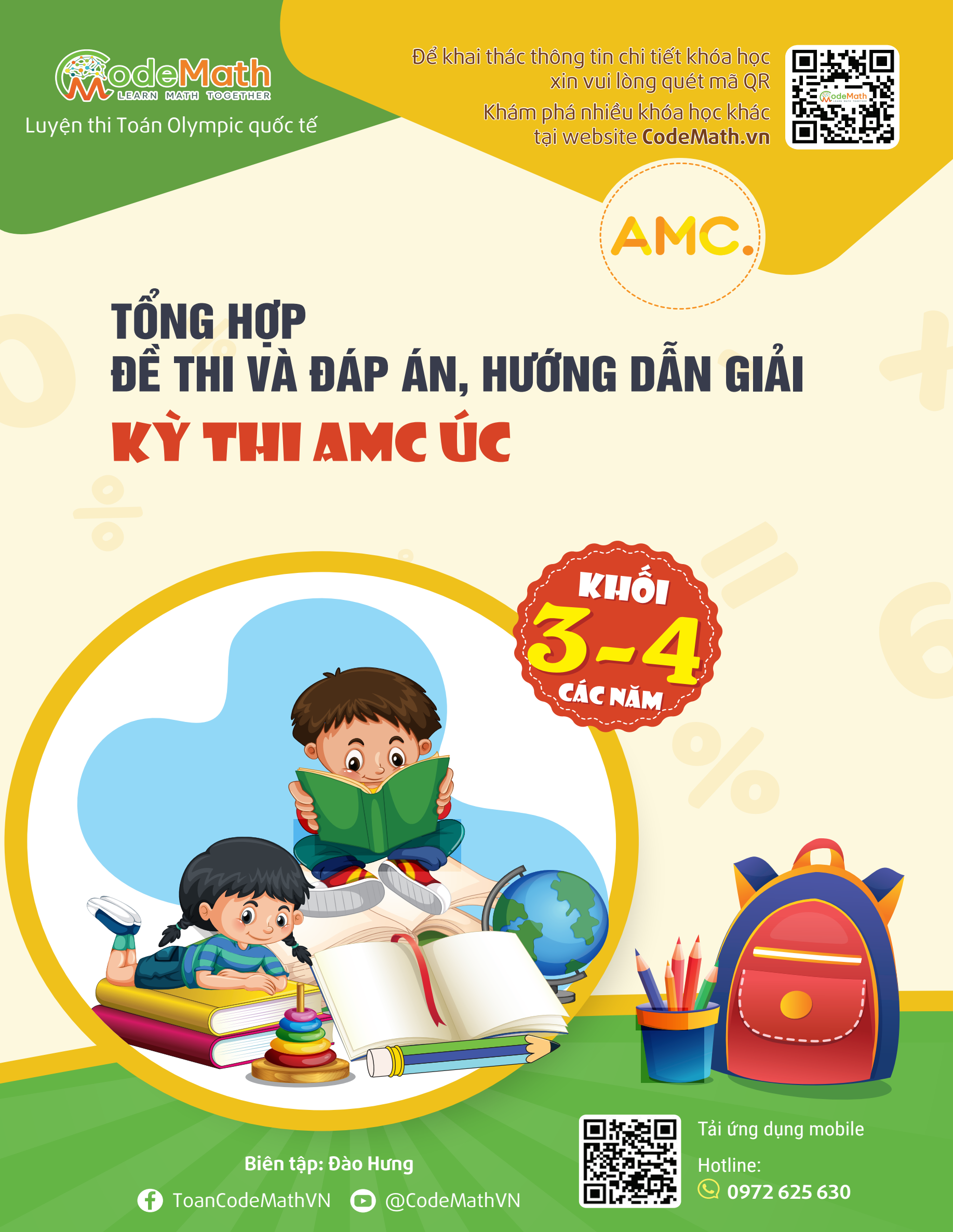 Tổng hợp đề thi, đáp án và hướng dẫn giải AMC Úc Khối 3-4