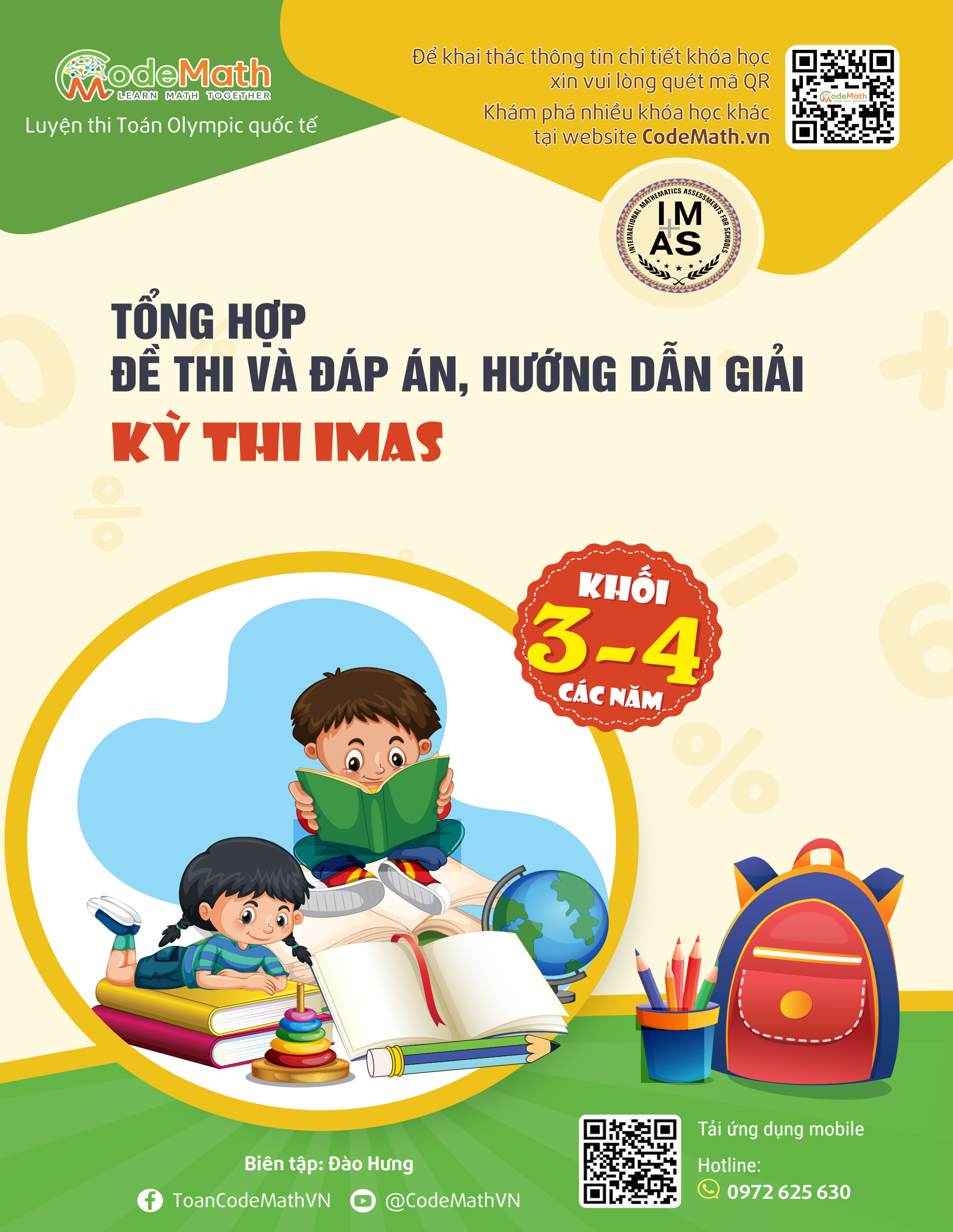 Tổng hợp đề thi, đáp án và hướng dẫn giải IMAS Khối 3-4
